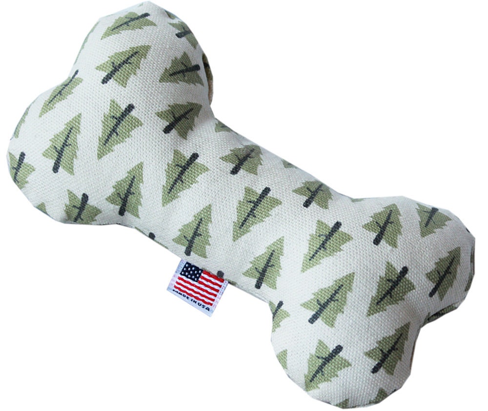 Pet and Dog Plush 6" Bone Toy, "Wanderlust Group" (Available in 6 different pattern options!)