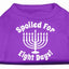 Hanukkah Pet Dog & Cat Shirt Screen Printed, "Spoiled for Eight Days"