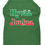 Christmas Screenprinted Dog Shirt, "Hyvaa Joulua"