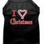 Christmas Screenprinted Dog Shirt, "I Heart Christmas"