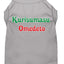 Christmas Screenprinted Dog Shirt, "Kurisumasu Omedeto"