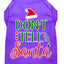 Christmas Pet Dog & Cat Shirt Screen Printed, "Don't Tell Santa"