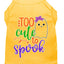 Halloween Pet Dog & Cat Shirt Screen Printed, "Too Cute To Spook - Girly Ghost"