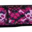 Pet Dog & Cat Nylon Collar or Leash, "Hot Pink Plaid Skulls"