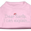 Christmas Pet Dog & Cat Shirt Rhinestone, "Dear Santa, I Can Explain"