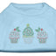 Christmas Pet Dog & Cat Shirt Rhinestone, "Christmas Cupcakes"