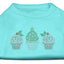 Christmas Pet Dog & Cat Shirt Rhinestone, "Christmas Cupcakes"