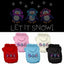 Christmas Pet Dog & Cat Hoodie Rhinestone, "Let It Snow Penguins"