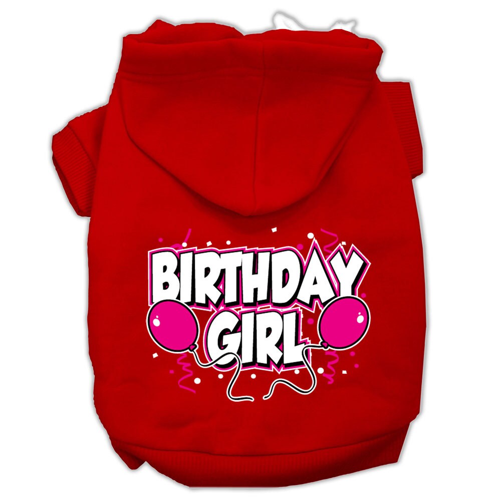 Pet, Dog & Cat Hoodie Screen Printed, "Birthday Girl"