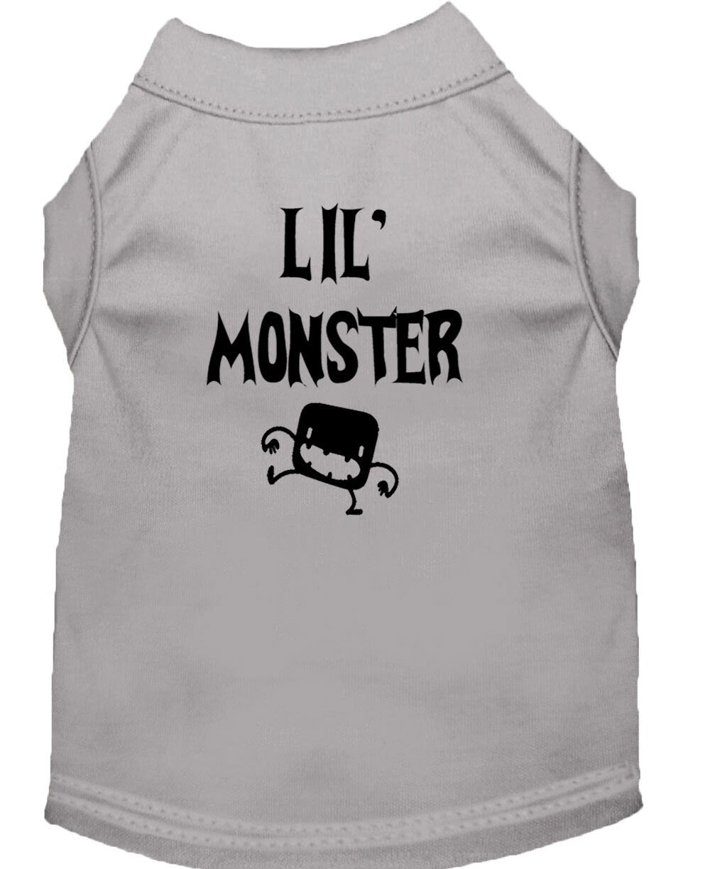 Halloween Pet Dog & Cat Shirt Screen Printed, "Lil Monster"