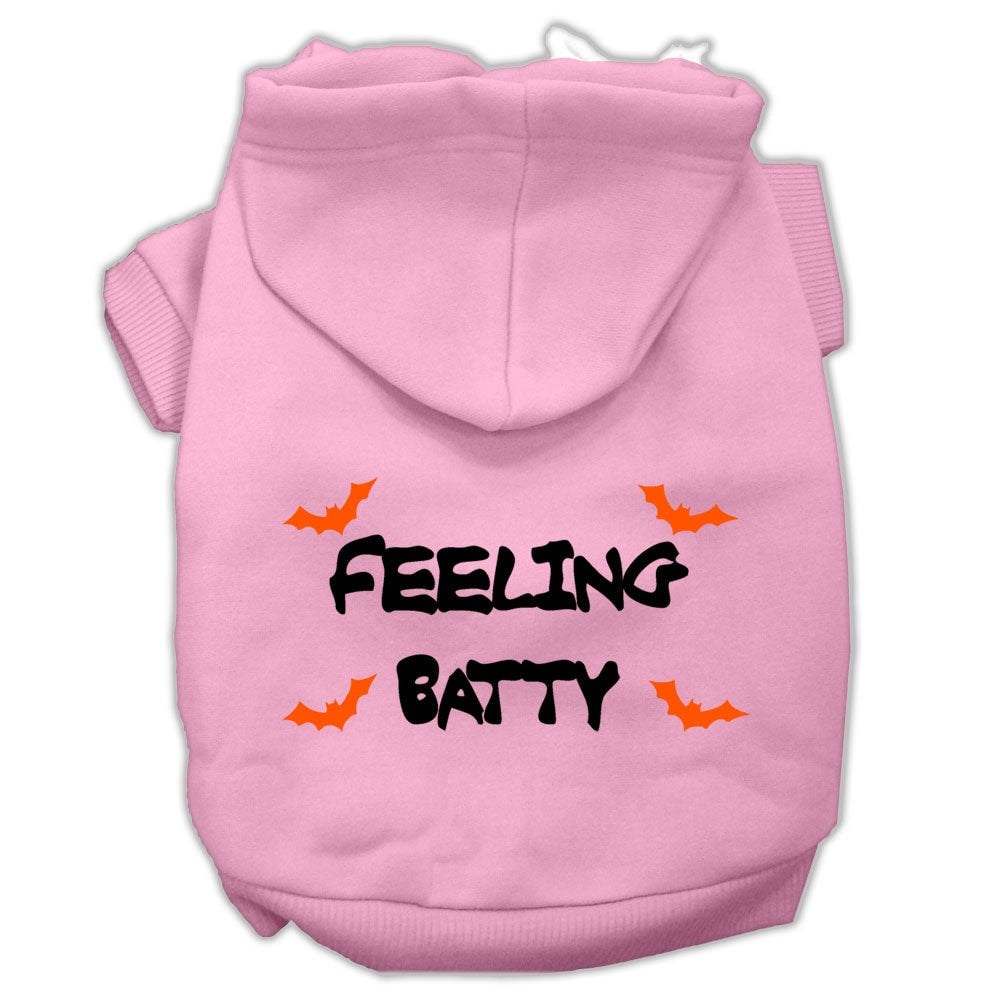 Halloween Pet, Dog & Cat Hoodie Screen Printed, "Feeling Batty"