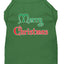 Christmas Screenprinted Dog Shirt, "Merry Christmas"