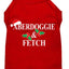 Christmas Screenprinted Dog Shirt, "Aberdoggie & Fetch"