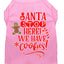 Christmas Pet Dog & Cat Shirt Screen Printed, "Santa, We Have Cookies"