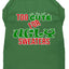 Christmas Pet Dog & Cat Shirt Screen Printed, "Too Cute For Ugly Sweaters"