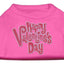 Pet Dog & Cat Shirt Rhinestone, "Happy Valentine's Day"