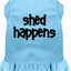 Dog Dress, Pet Dog & Cat Dress Screen Printed, "Shed Happens"