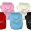 Pet, Dog & Cat Hoodie Rhinestone, "Angel"