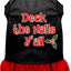 Christmas Dog Dress, Pet Dog & Cat Dress Screen Printed, "Deck The Halls Y'all"