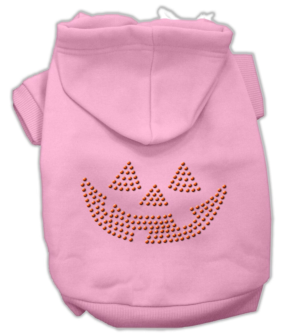 Halloween Pet Dog & Cat Hoodie Rhinestone, "Jack O' Lantern"