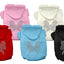 Christmas Pet Dog & Cat Hoodie Rhinestone, "Bow"