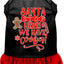 Christmas Pet Dog & Cat Dress Screen Printed, "Santa Stop Here, We Have Cookies"