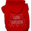 Pet, Dog & Cat Hoodie Rhinestone, "Cutie Patootie"