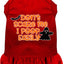 Halloween Pet Dog & Cat Dress Screen Printed, "Don't Scare Me, I Poop Easily"