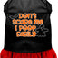 Halloween Pet Dog & Cat Dress Screen Printed, "Don't Scare Me, I Poop Easily"