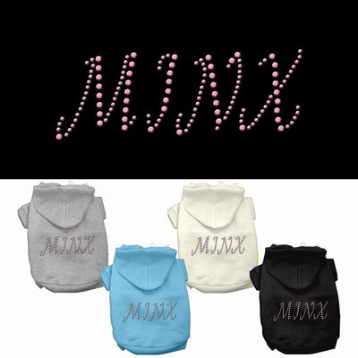 Pet, Dog & Cat Hoodie Rhinestone, "Minx"