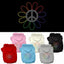 Pet, Dog & Cat Hoodie Rhinestone, "Rainbow Flower Peace Sign"