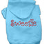 Pet, Dog & Cat Hoodie Rhinestone, "Sweetie"