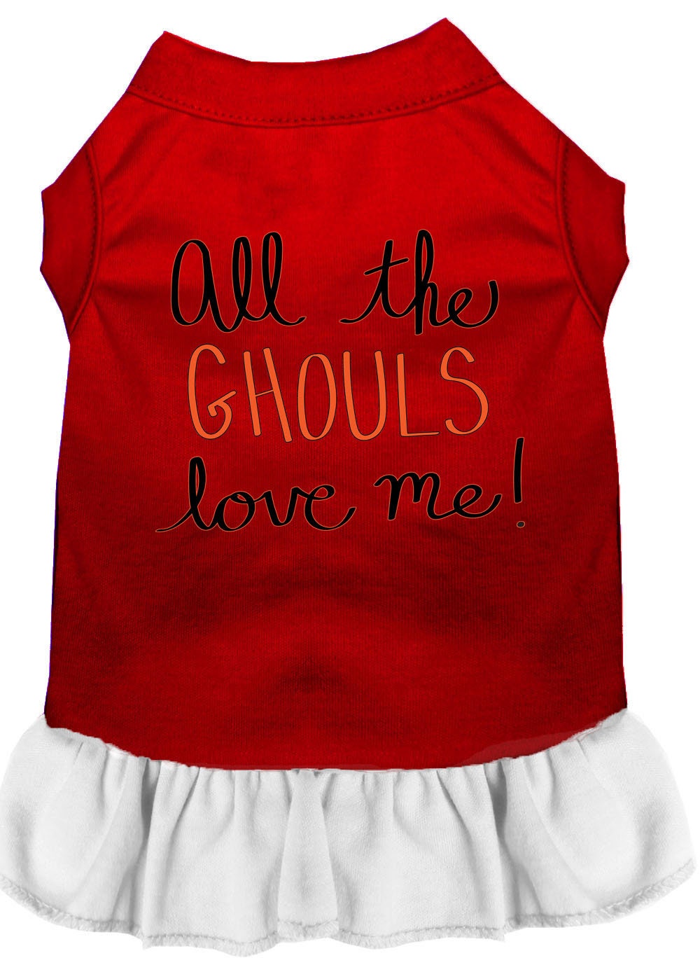 Halloween Pet, Dog & Cat Dress Screen Printed, "All The Ghouls Love Me"