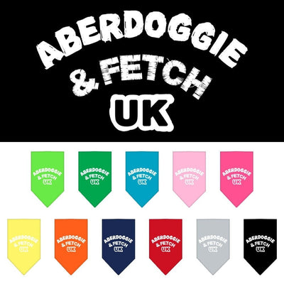 Pet and Dog Bandana Screen Printed,  "Aberdoggie & Fetch UK"