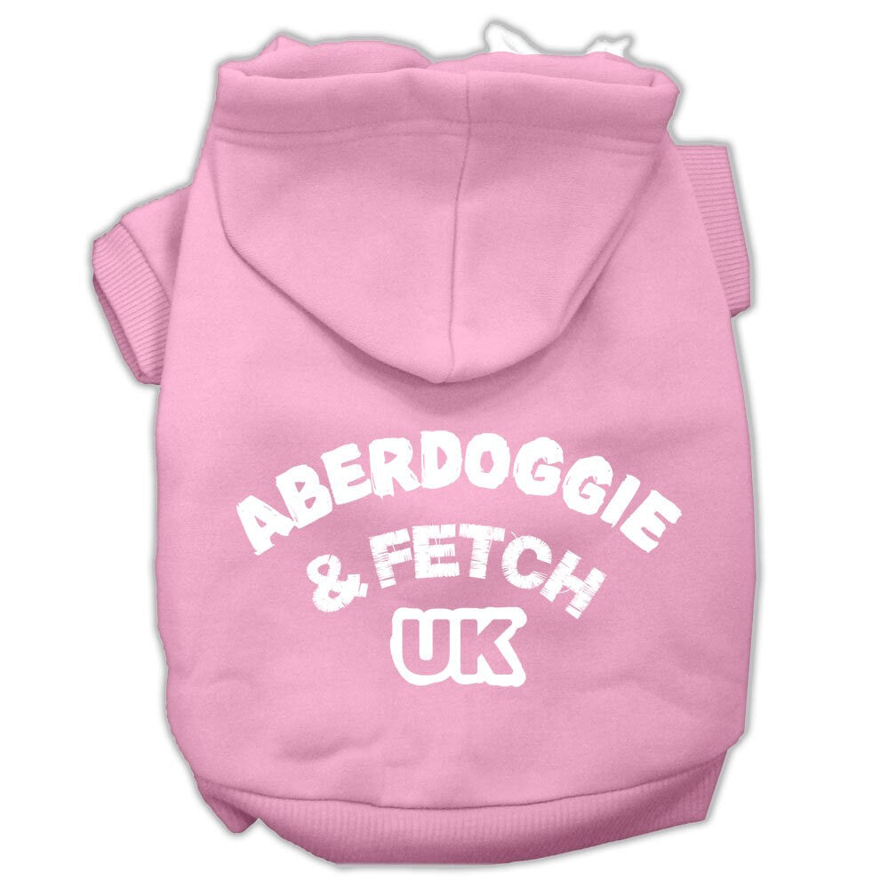 Pet Dog and Cat Hoodie Screen Printed, "Aberdoggie & Fetch UK"