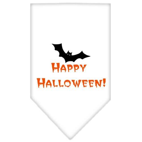 Halloween Pet and Dog Bandana Screen Printed, "Happy Halloween"