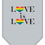 Pet and Dog Bandana Screen Printed, "Love Is Love"