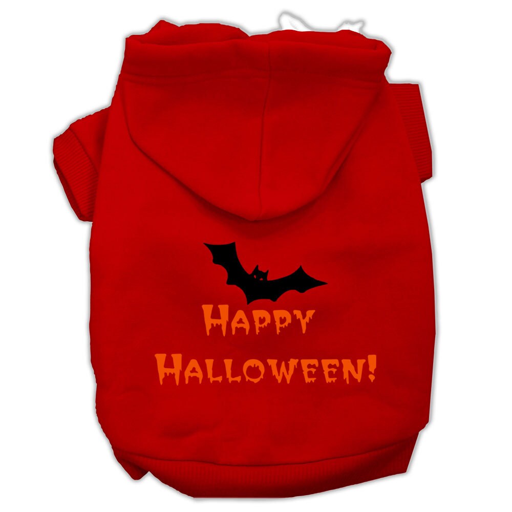 Halloween Pet, Dog & Cat Hoodie Screen Printed, "Happy Halloween"