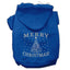 Christmas Pet Dog & Cat Hoodie Screen Printed, "Shimmer Christmas Tree"