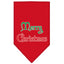 Christmas Pet and Dog Bandana Screen Printed, "Merry Christmas"