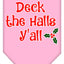 Christmas Pet and Dog Bandana Screen Printed, "Deck The Halls Y'all"