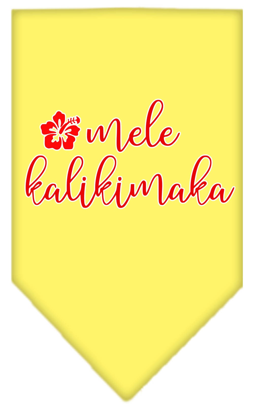 Christmas Pet and Dog Bandana Screen Printed, "Mele Kalikimaka"