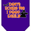 Halloween Pet and Dog Bandana Screen Printed, "Don't Scare Me, I Poop Easily"