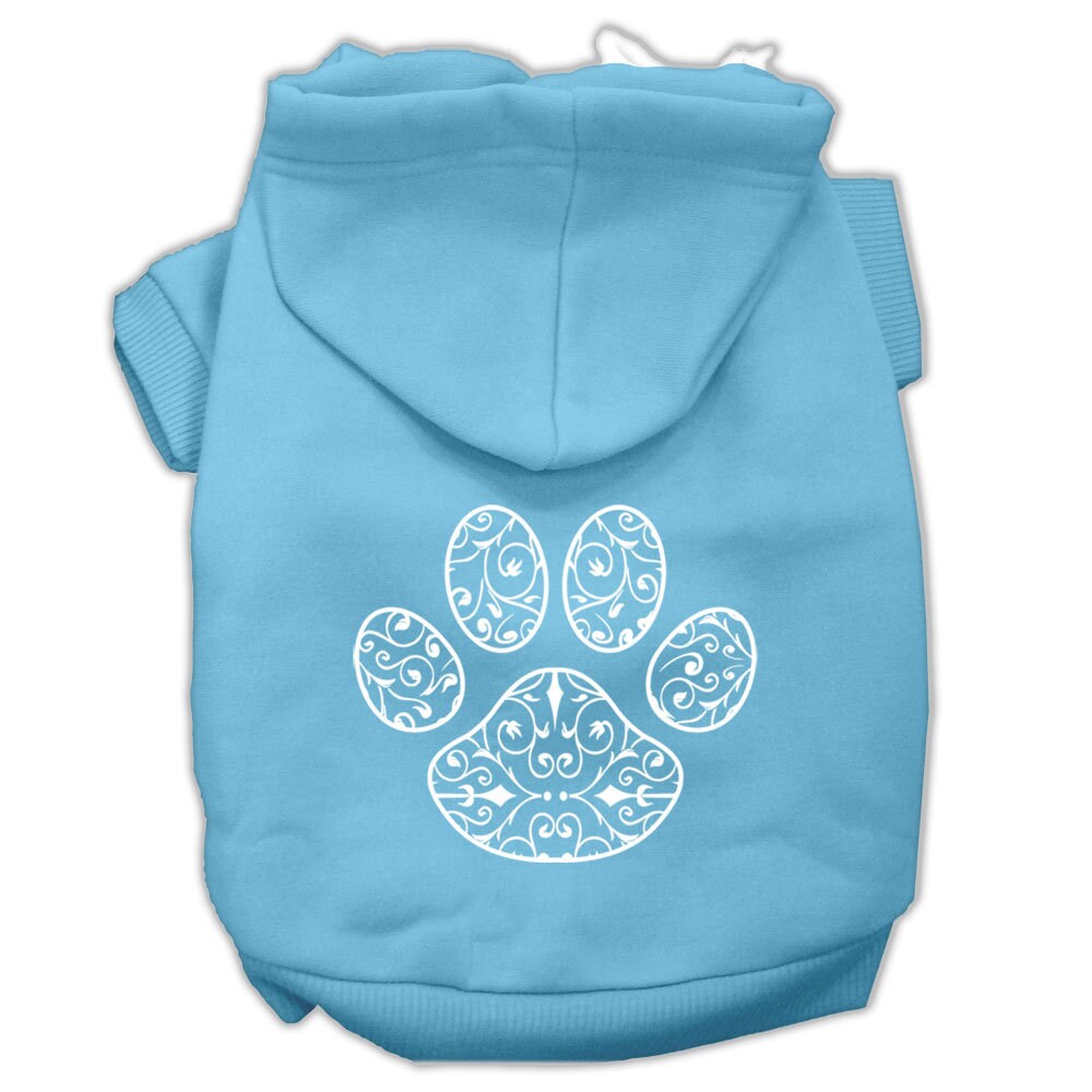 Pet, Dog & Cat Hoodie Screen Printed, "Henna Paw"