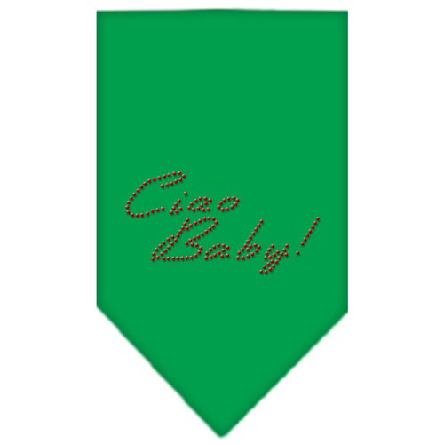 Pet and Dog Bandana Rhinestone, "Ciao Baby"