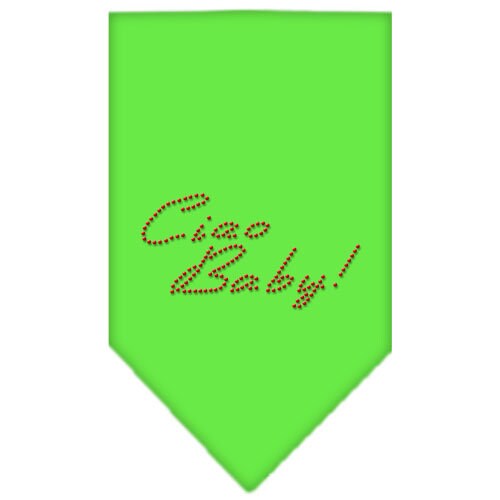 Pet and Dog Bandana Rhinestone, "Ciao Baby"