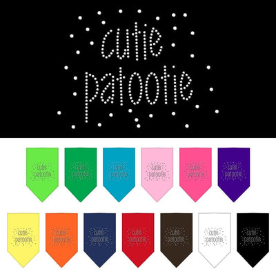 Pet and Dog Bandana Rhinestone, "Cutie Patootie"