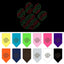 Christmas Pet and Dog Bandana Rhinestone, "Christmas Paw"