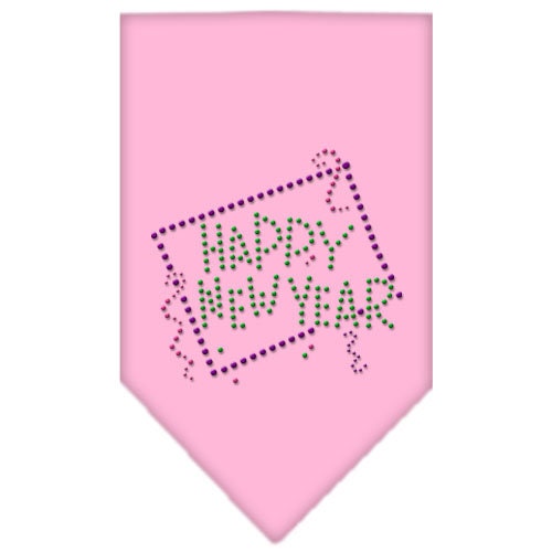 Pet and Dog Bandana Rhinestone, "Happy New Year"