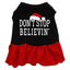 Christmas Pet Dog & Cat Dress Screen Printed, "Don't Stop Believin"